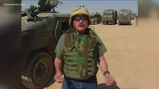 A look back at reporter Mike Gooding visiting Camp Anaconda in Iraq in 2004
