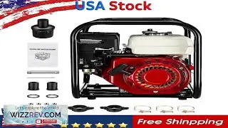 Water Pump Gasoline Engine 163cc for Ponds Flood 158 GPM 2