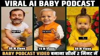Viral Baby Podcast बनाना सीखे 2 मिनट में || Baby Podcast Video kaise banaye