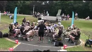 Lancashire Youth Band  playing in Happy Mount Park Morecambe 11/ 6/ 23