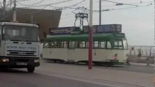 (HD) BlackPool Brush Tram 632 departing North Pier