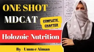 One Shot - MDCAT Lecture -Complete Chapter of Holozoic nutrition - First year - By Umm e Aiman