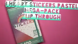 Pastel I Heart stickers Mega pack Flip Through