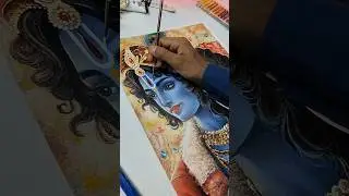 Jai shree Krishna 🥰🚩, #shorts #art #trending #krishna #drawing