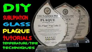 Sublimation Glass Plaque: Step-by-Step Printing Formula #glassplaque