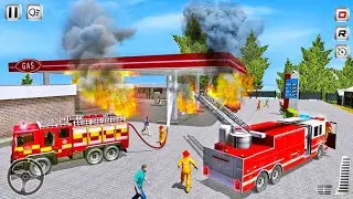 Real Fire Truck Driving Simulator 2020 - Fireman's Daily Job Game - Android Gameplay