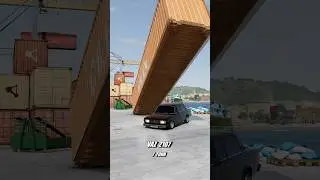 Советские автомобили vs Контейнер #car #game #gameplay #beamng #auto #vs #gaming