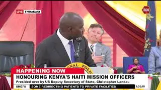 CS Kipchumba Murkomen presides over a ceremony to honor Haiti Mission officers (Full Speech)