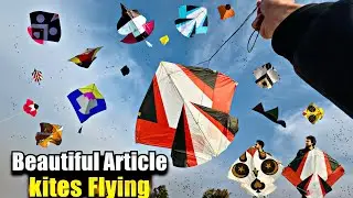 Flying Big kites🤩Dhai Tawo Sy Paich Kia Aj😂Indian Style Paich || New Kite Cutting Video😁!