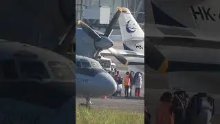 Imponente Antonov 32A Militar en Medell&iacute;n | Operaci&oacute;n en el Olaya Herrera 🇨🇴✈️ Maquinas Voladoras