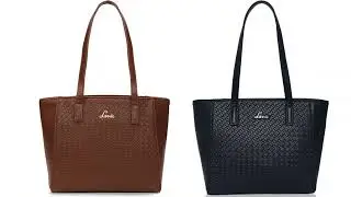 Women  woven design Tote bag navy blue #totebag 