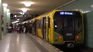 U-Bahn Berlin | Züge auf der U8 + Mitfahrt von Hermannstraße [HD]