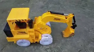 RC Toy Excavator tractor mixer truck police car ambulance car truck accident #excavator  #tractor