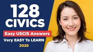 2026 Random 128 Civics Questions/Easy Answers Official US Citizenship Test 2025 Version, Ciudadania