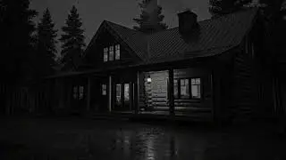 Cabin Surrounded by Heavy Rain and Thunderstorm for Natural Deep Sleep