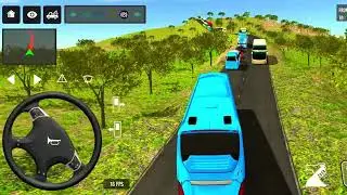 New bus driving 3d game 👍 offroad driving bus simulator game || indian bus driving game