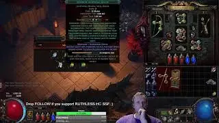 Doing not smart things in Ruthless HC SSF - Path Of Exile 1