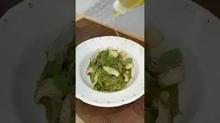 Паста с песто и кальмаром Fettucine al pesto Genovese #pasta #pastarecipe #italianfood #pesto