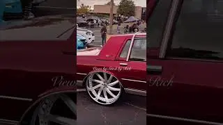 Candy Red LS Chevy caprice on 28s pulling in on MLK Day 2025 #automobile #customchevy #chevy #viral