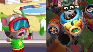 Talking Tom Goldrun Splashy Tom  Vs Herodash Rescue Battle I 06-06-25#tomfan #maxgamingshakeel