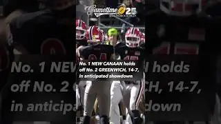 STILL THE ONE! No. 1 New Canaan knocks off No. 2 Greenwich, 14-7 #cthsfb