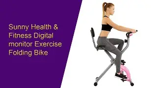 BEST Fitness Magnetic Folding Digital Exercise Bike 2020