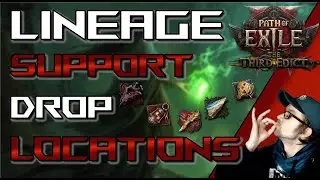 POE2 Guide: ALLE Lineage Support Gem Drop Locations | Path of Exile 2