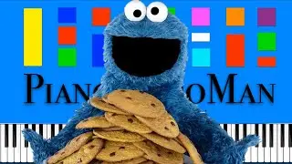 Sesame Street Goodbye Little Cookie Slow Easy Medium 4K Piano Tutorial