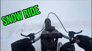 i took my upgraded mx650 on a snow ride!