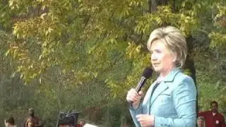 Hilary Clinton stumping for Obama in Horsham