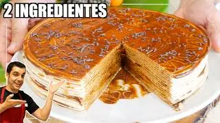 EL PASTEL más FÁCIL Y RICO de DULCE de LECHE y SIN HORNO