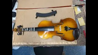 Just in Time for Christmas. Lauren's Fiddle is Set up and Ready! 