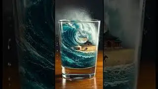A hyper-realistic macro fantasy artwork