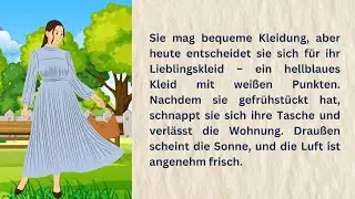 Simple German Story for Beginners (A1-A2) : Lena's surprise day | Easy German Listening Practice |