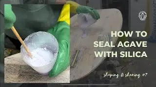 How to seal an Agave Surfboard with eco Epoxy and Silica powder (Aerosil) 2/3