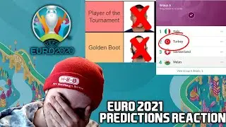 REACTING TO MY EURO 2020 PREDICTIONS!!!