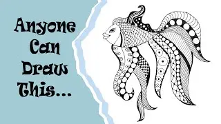 Drawing a Zentangle Fish - Art Tutorial for Beginners