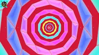 Color Changing 3D Circle. Abstract geometric shapes. Animated Background Video