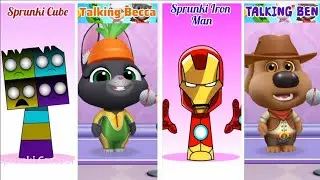 Who Will Win-Sprunki Cube vs Talking Becca vs Sprunki Iron Man vs Talking Ben ? 👍👌😍💪😊💙
