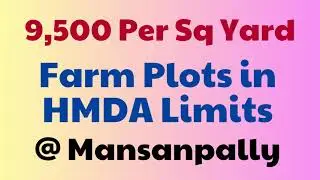 Buy #farmplots #mansanpally #hyderabad #telangana #propertyinvestment #hmdalimits #plotsforsale