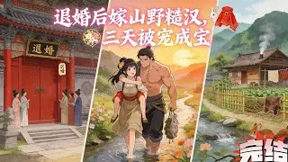 《退婚后嫁山野糙汉，三天被宠成宝》桃花被退婚了，羞愤之下的她跳了河。却被路过的糙汉子给救了。糙汉子救她的时候眼睛都没处放。为了她的名声，隔天糙汉子就上门来提亲，桃花含泪嫁了。#古代言情#逃荒#种田