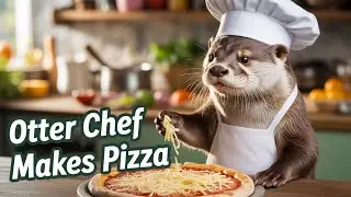 🍕 An Otter Is The New Dough Master At This Italian Pizzeria🦦 | ASMR Pet Cooking (No Bake, 4K)