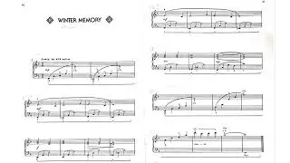 Winter Memory del libro Solo Repertoire de J. Bastien