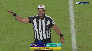 ref tries not to laugh while calling big man TD back