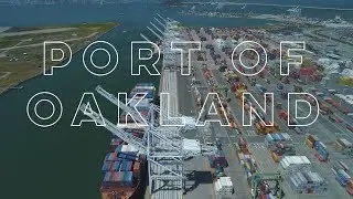 Aerial Oakland: Port of Oakland (DJI Phantom 4 Pro)