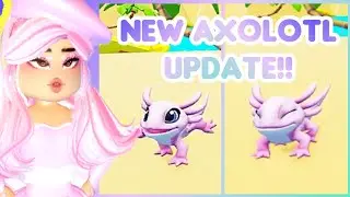 🌊NEW AXOLOTL UPDATE!!!!! 😍 *coming soon* (Roblox RoPets News)
