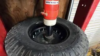 Removing Tires from Bead-Lock Rims with Run-Flats Installed M1161 M1163 Growler.