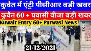 Kuwait Today Entry PCR Quarantine Big Breaking News | Kuwait 60+ Parwasi Visa News