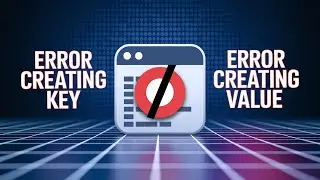 How to Fix Error Creating Key or Error Creating Value in the Registry Editor [Solution]