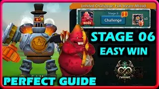 Lords Mobile Limited Challenge Full Steam Ahead Stage 6 Easy Win | Steambot Stage 6 Perfect Guide